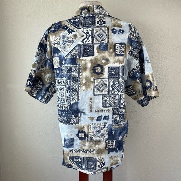 Vintage Caribou Button Down Short Sleeve Shirt EUC - Picture 5 of 8